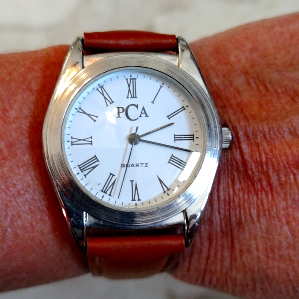 PCA faux leather band Watch.